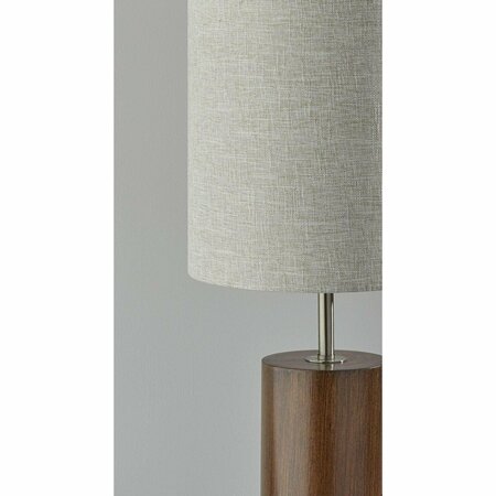 Homeroots Walnut Wood Table Lamp13 x 13 x 30.5 in. 372830